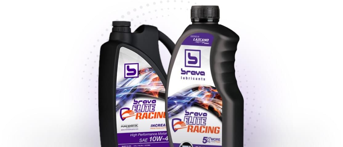 two brava elite racing product bottles